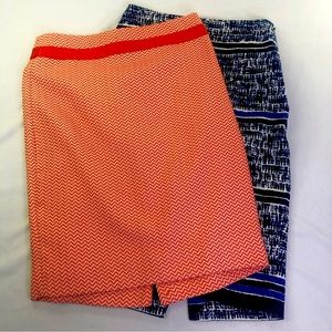 The Limited Pencil Skirt Bundle Geometric Abstract Business Womens Colorful 0